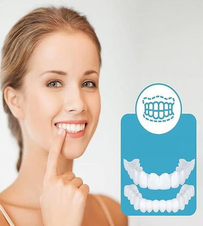 SILICONE ADJUSTABLE SNAP-ON DENTURES(BUY 1 GET 1 FREE)